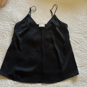 Wilfred free (aritzia) silk black camisole